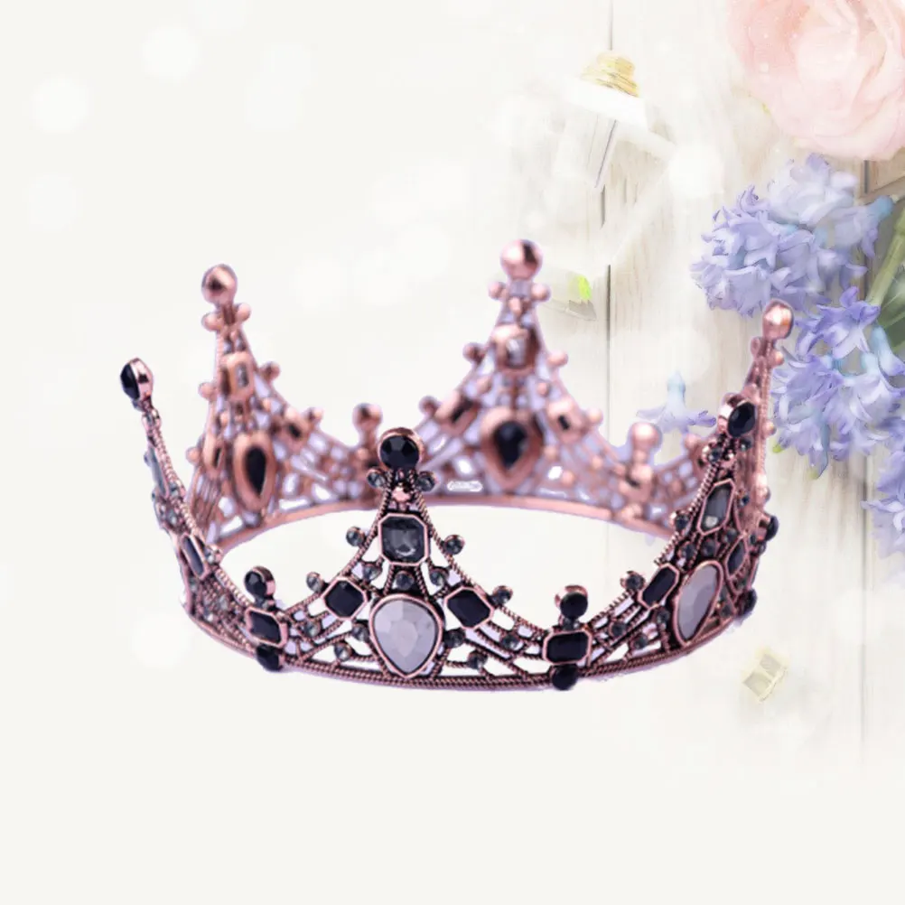

1pc Crown Headpiece Tiara Cake Topper Birthday Decoration Alloy Dessert Bride Headpieces Elegant Party Festival Decor