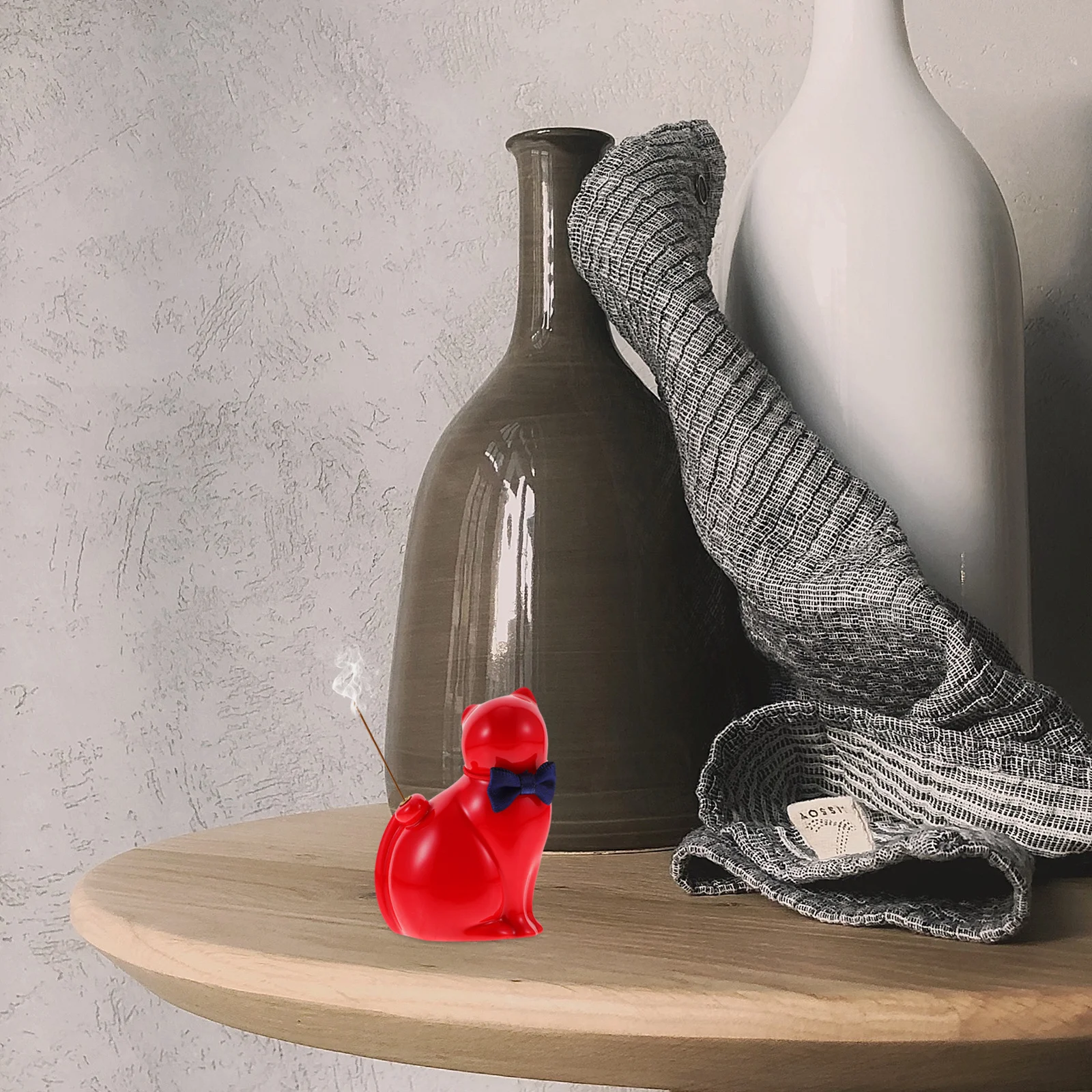 

Cute Cat Incense Holder Premium Material Aroma Therapy Furnace Table Decoration Gift Idea Incense Holder for Sticks