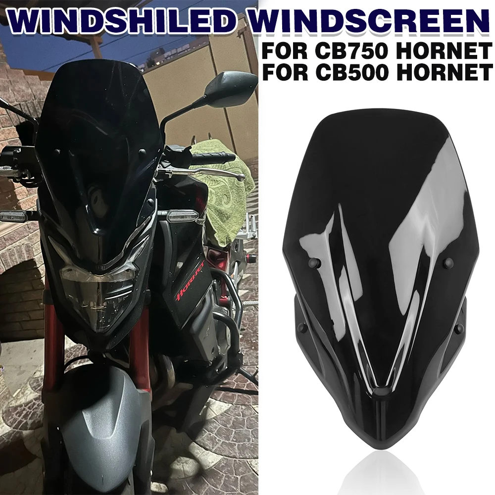 

Для Honda CB750 Hornet CB 750 2023-2024 туристическое лобовое стекло ветровое стекло дефлекторы воздушного потока козырек ветровое стекло двойной пузырь