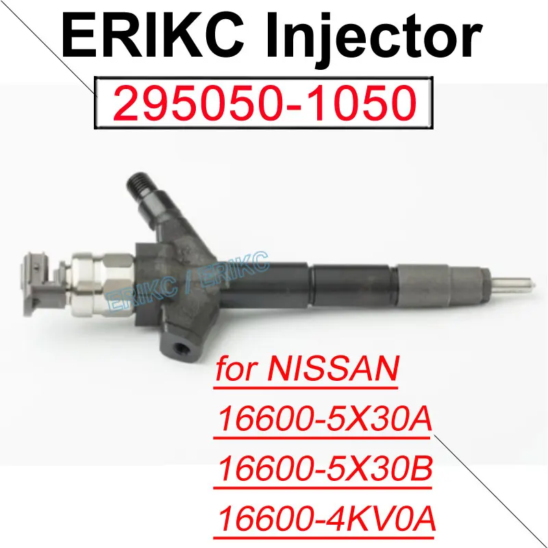 Inyector de Combustible 295050-1050, 295050-1051, Piezas de Inyector para Vehículo Nissan NP300 Pickup Diésel 16600-5X30A 16600-5X30B