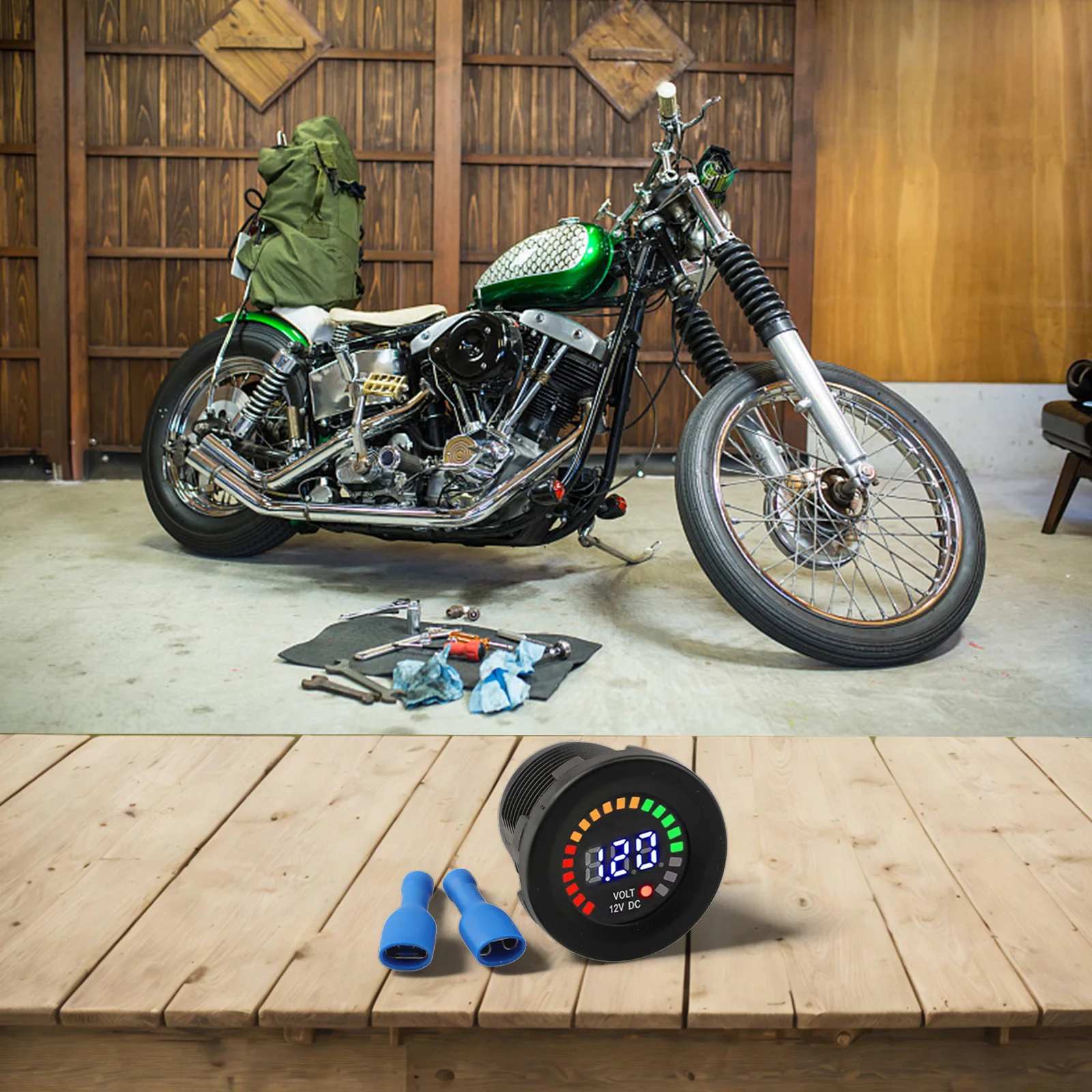 

Для автомобилей и мотоциклов, вольтметр, измеритель напряжения с круглой панелью, детектор напряжения, измеритель напряжения