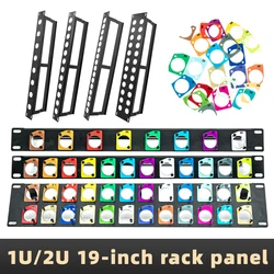 1U/2U 19-inch Rack Panel, D-Type Jacks, Standard Rack Audio Video Network Fiber Optic Signal Panel