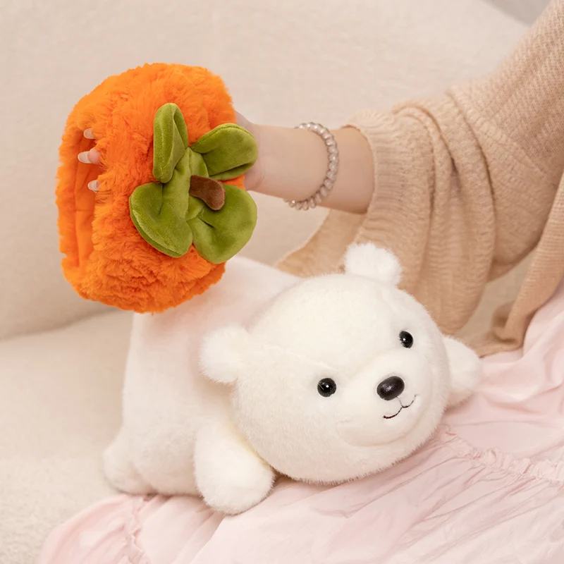 카와이 토끼 봉제 인형 당근 토끼 감 곰 수면 베개 쿠션 인형 생일 선물