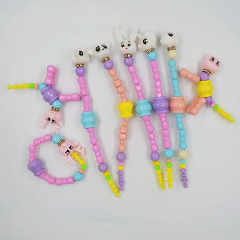 3/6/9/12 Stück Vielseitiges Perlenarmband für Kinder DIY Twist Music Magische Tierperlen Anti-Stress Stressabbau-Spielzeug Neuheit Spielzeug – Detail 4