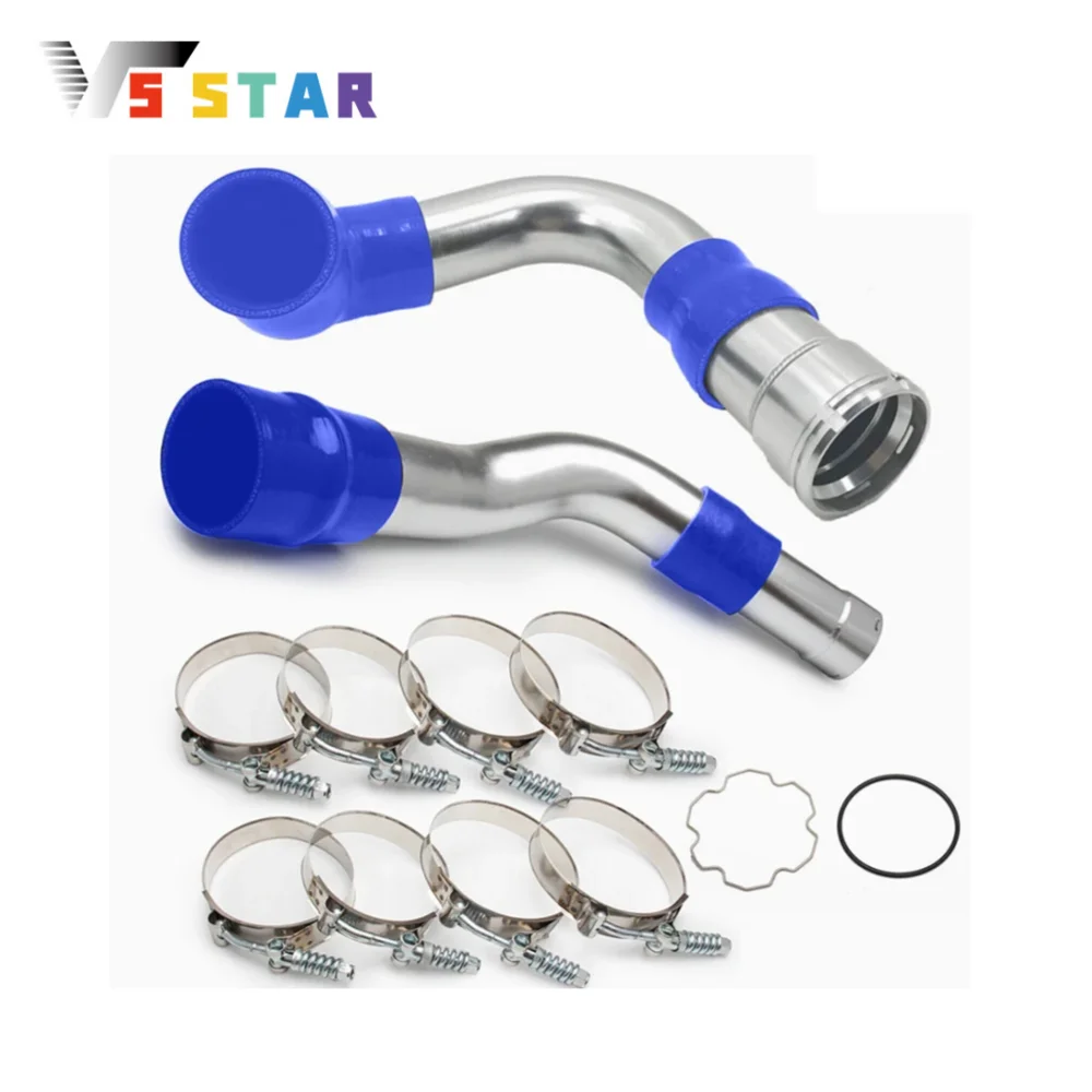 

Cold & Hot Side Aluminum Intercooler Pipe Upgrade For 2011-2016 F-250 F-350 F-350 F-450 Ford 6.7L Powerstroke Diesel IP-1004