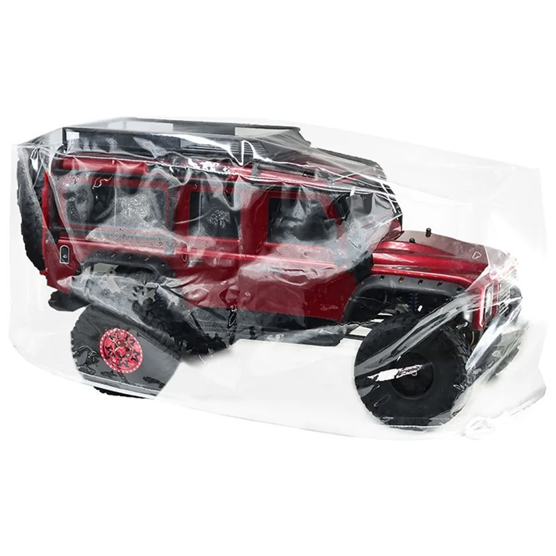 ABAC-RC Crawler Car Dust Cover Transparent PVC Storage Display Dustproof For 1/10 1/18 TRX4 TRX4M SCX10 III For 1/18