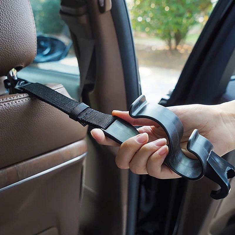 2 قطعة هوك المقعد الخلفي للسيارة متعددة الوظائف مسند الرأس بالمقعد الخلفي خطاف معلق حامل المظلة المقعد الخلفي تخزين هوك داخلي #2