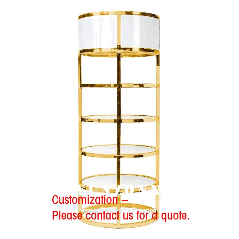 custom.Modern Wedding Wine Shelves With Stainless Steel Round Bar Back Party-Hotel Furniture