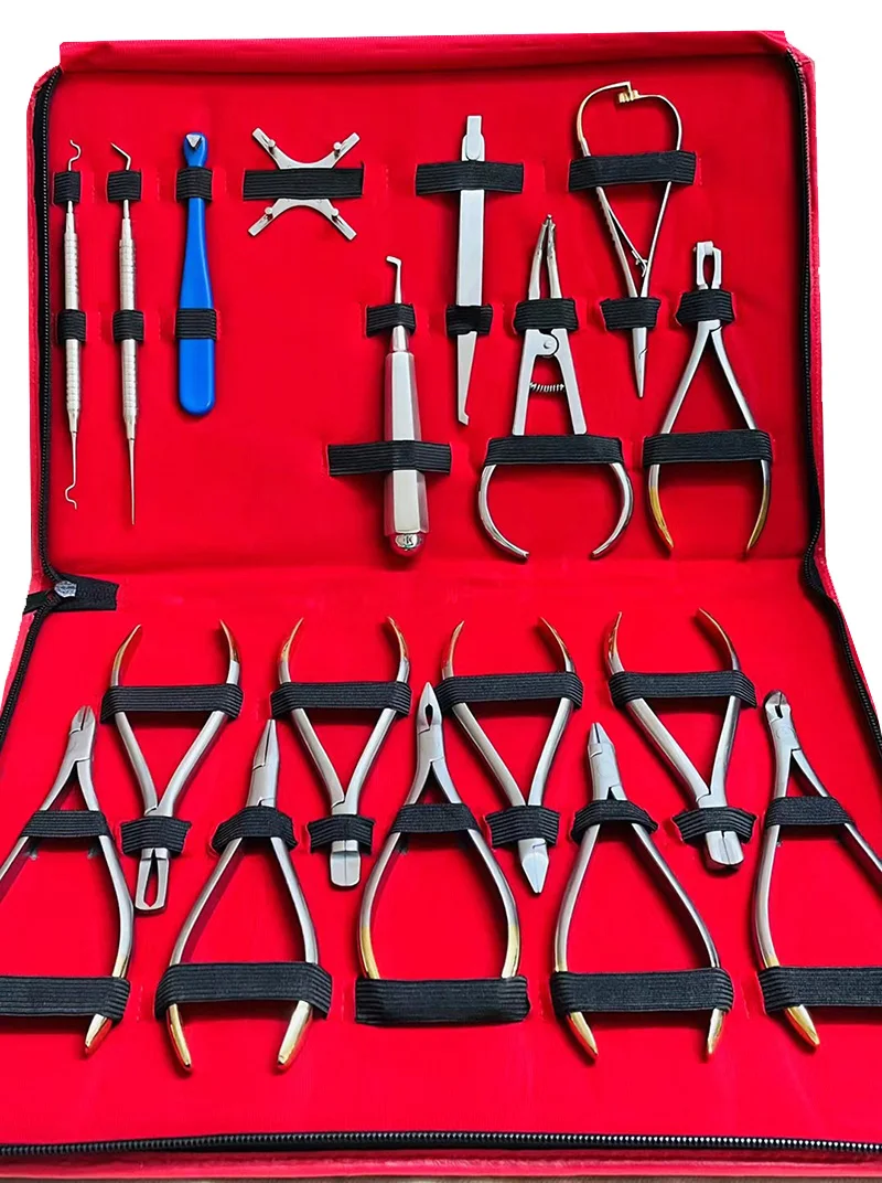 Dentist Orthodontic Tools Kit Orthodontic Pliers Forming Pliers Archwire Orthodontic Set