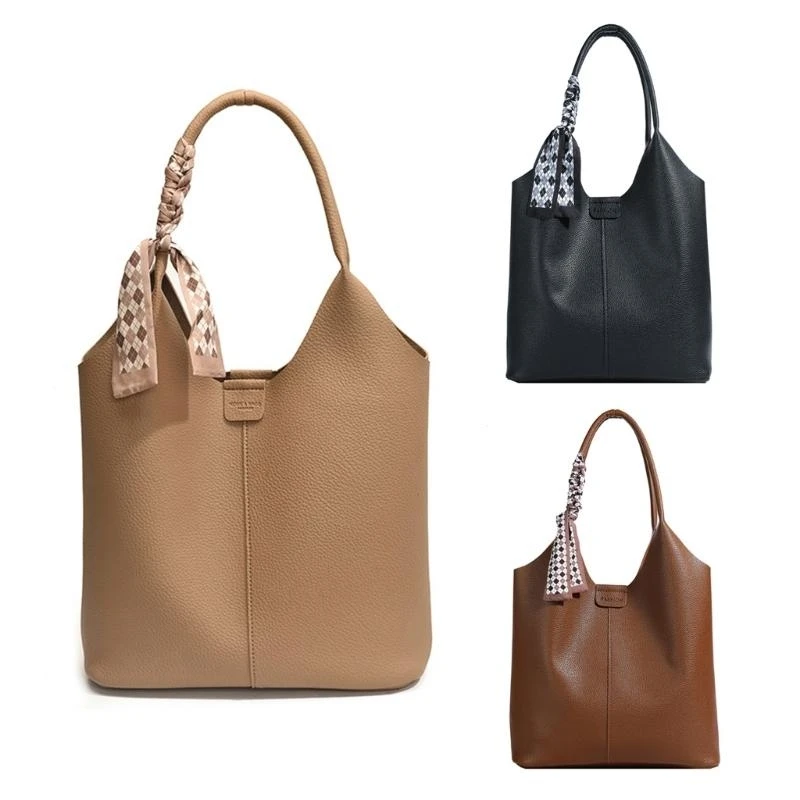 

Stylish Large Shoulder Bag for Women Soft PU Leather Underarm Purse Slouchy BagS for Work and Everyday Outings