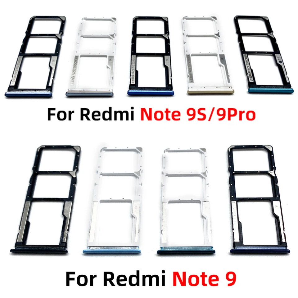 Nueva bandeja para tarjeta SIM con pin, adaptador de repuesto para Xiaomi Redmi Note 9S, Note 9, 7 Pro 2