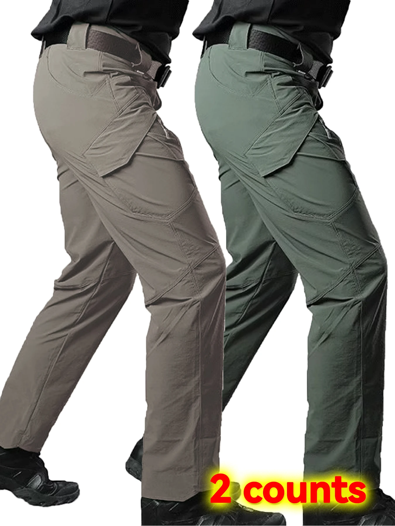 

New Men's Tactical Work Pants Outdoor Waterproof Cargo Trousers Casual Multi-pocket Wear-Resistant Outdoor Training Trousers