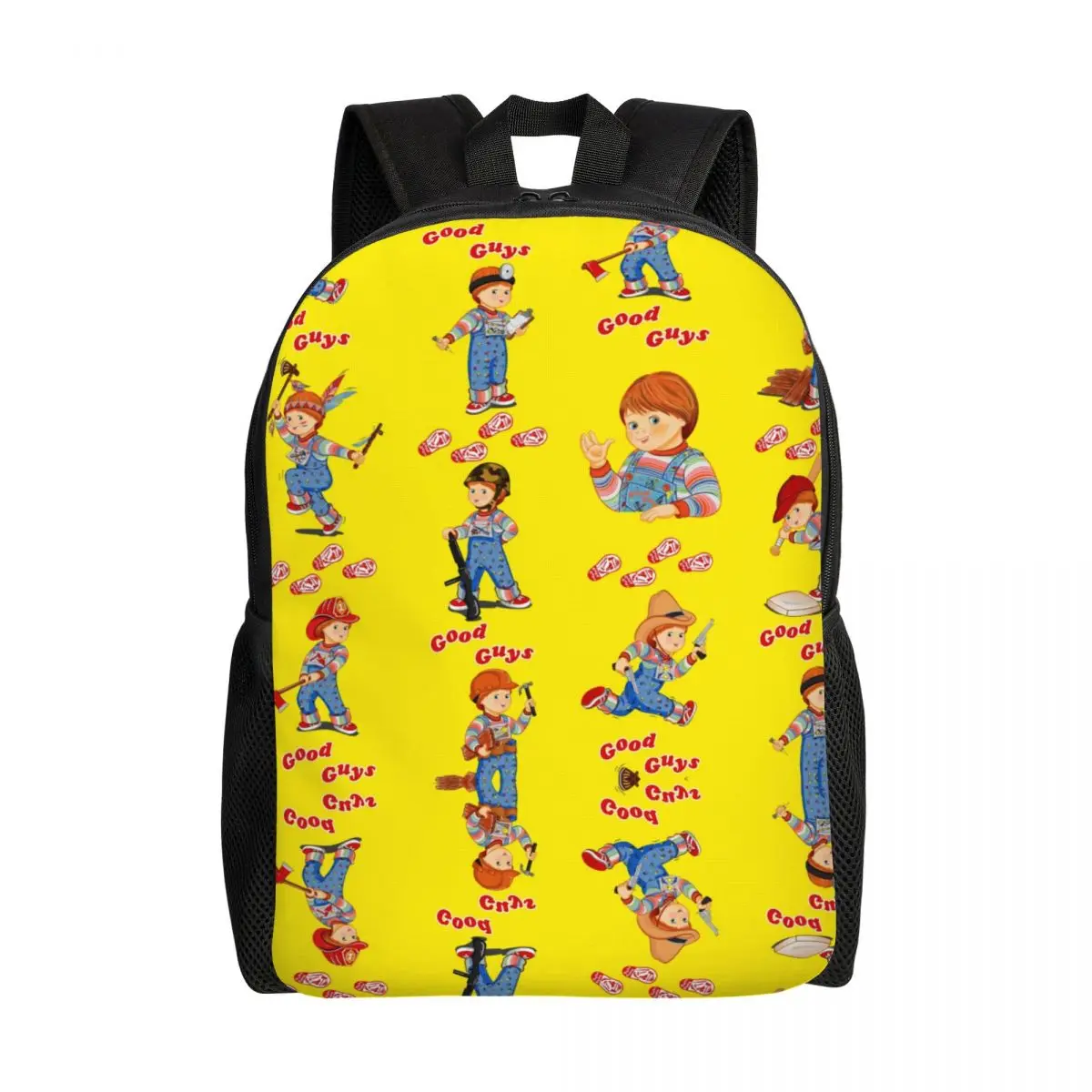 Mochilas personalizadas para hombres y mujeres, la Escuela Universitaria de moda para bolsa de libros, bolsas de juegos para niños, mochilas Chucky