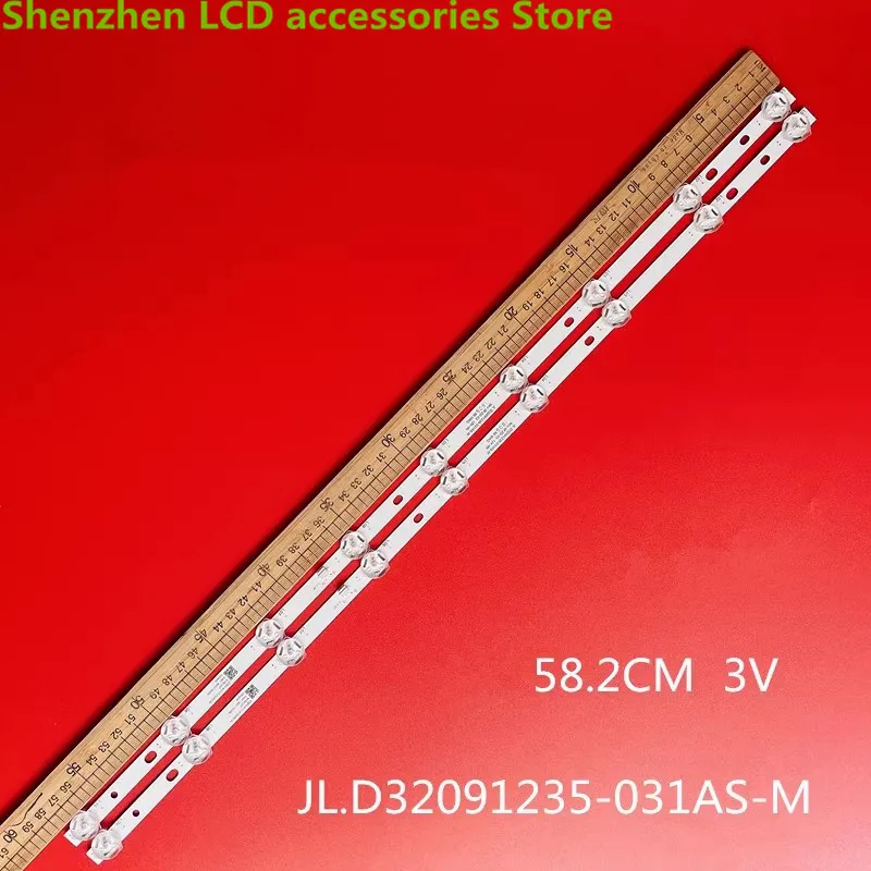 FOR JL.D32091235-031AS-M LED  9LED 32inch TV-S32 582m 58.2CM 3V  9LED LED backlight strip