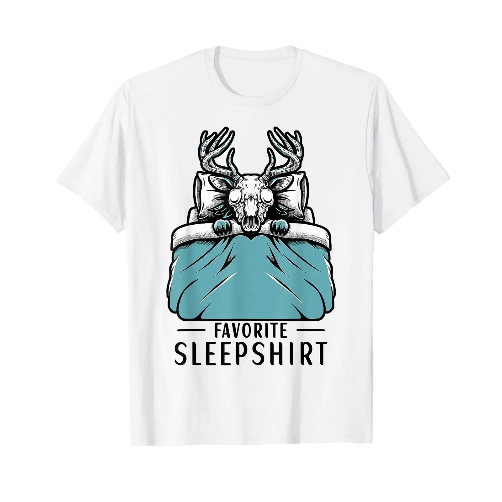 Wendigo Favorite Sleepshirt Cryptid Kawaii T Shirt vintage Washed Soft fashion Versatile Slightly Stretched homme Casual