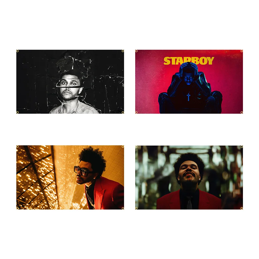 90X150CM The Weeknds Starboy After Hours Music Art Flag Tapestry Wall Hanging Bed Room Bar Modern Banner Aesthetic Room Decor