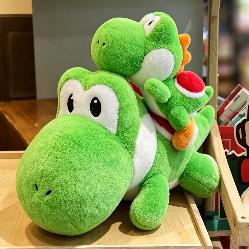 Kawaii Large Size 100cm Super Mario Yoshi Plush, Green Dinosaur Stuffed Animal, Soft Toy for Kids Birthday Gift & Collectors