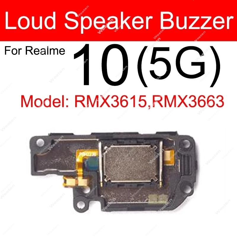 Loud Speaker Buzzer For Realme 10 11 Pro Plus 10S 10T 11X 12X 12 Pro Plus 4G 5G Loud Speaker Buzzer Ringer Flex Cable Repair