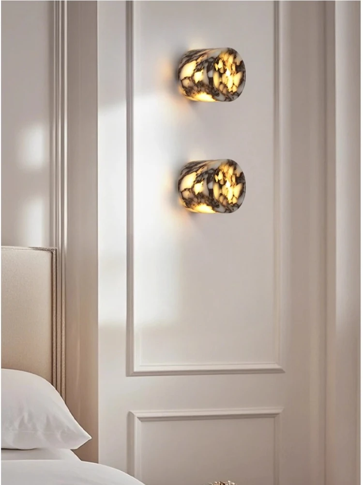 غرفة نوم بجانب السرير، ضوء بولغاري فاخر، شعور راقي، غرفة المعيشة، حائط الخلفية، ضوء الممر، الدرج، بالوعة الجدار #5