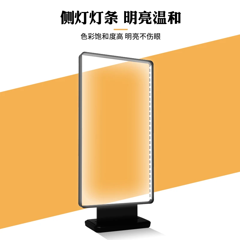 Light box vertical floor billboard led luminous outdoor mobile charging Kabu display board UV soft film Li screen rack
