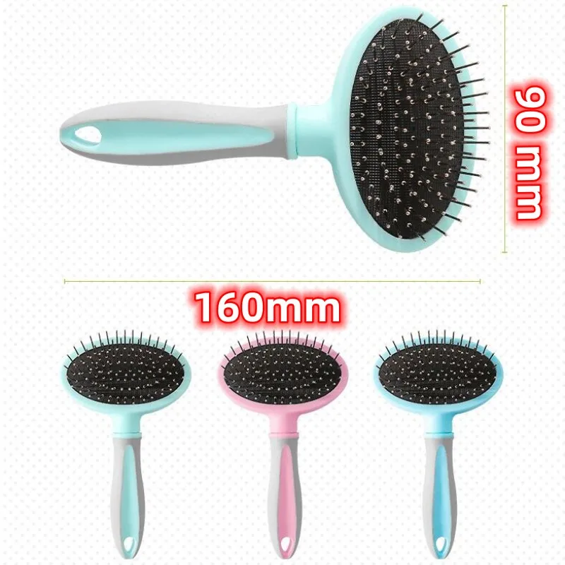 Dog Brush Dog Grooming Stainless Steel Combs for Dogs Hair Knot Opening Pet Hair Remover Massage Cat Brush Dogs Comb Pet Product