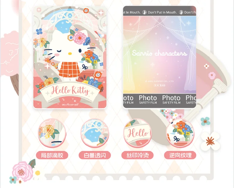 KABAO Original Anime Sanrio Familie Kuromi Hello Kitty My Melody Glänzende Sammelkarten Spielkarten Spielzeug – Detail 33