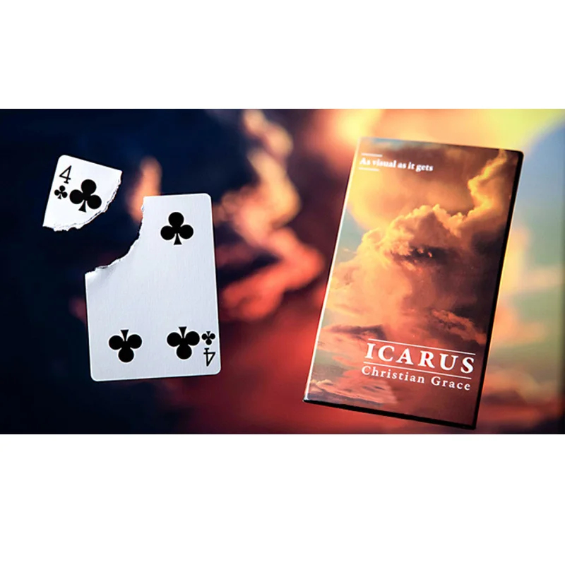 Icarus By Christian Grace Gimmicks Card Magic and Trick Decks Close Up Magic Props Illusions Reusable Fast Poker Restoration