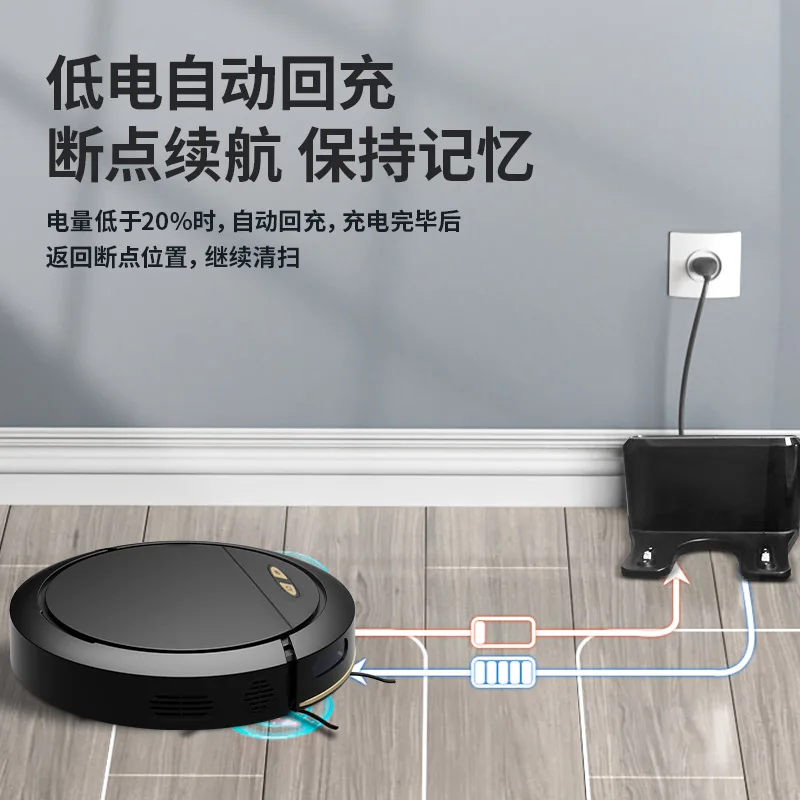 Smart 3‑in‑1 Robot Vacuum Auto‑Recharge Smart Navigation Planning Sweep Vacuum Mop Home Cleaner
