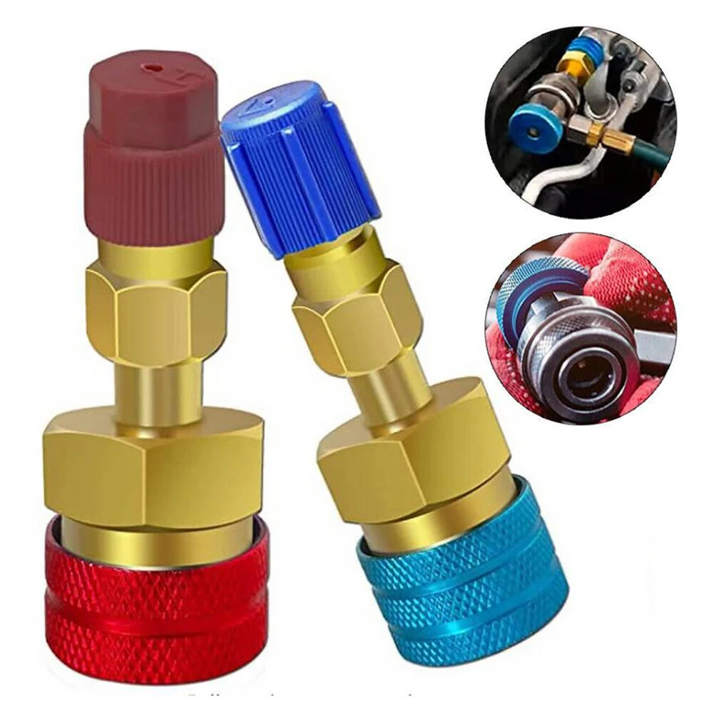 Adapter Quick Fitting Coupler for R1234YF To R134A High Low Side Adapter Fitting Connector Car Airconditioning Fitting Tool