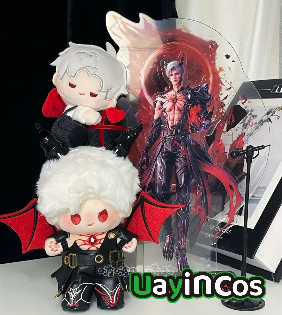 

10cm Doll Clothes Love and Deepspace Sylus Pants Belts Gloves Horns Tails Wings Shoes Suit Stand Anime Game Toy Kids Gifts