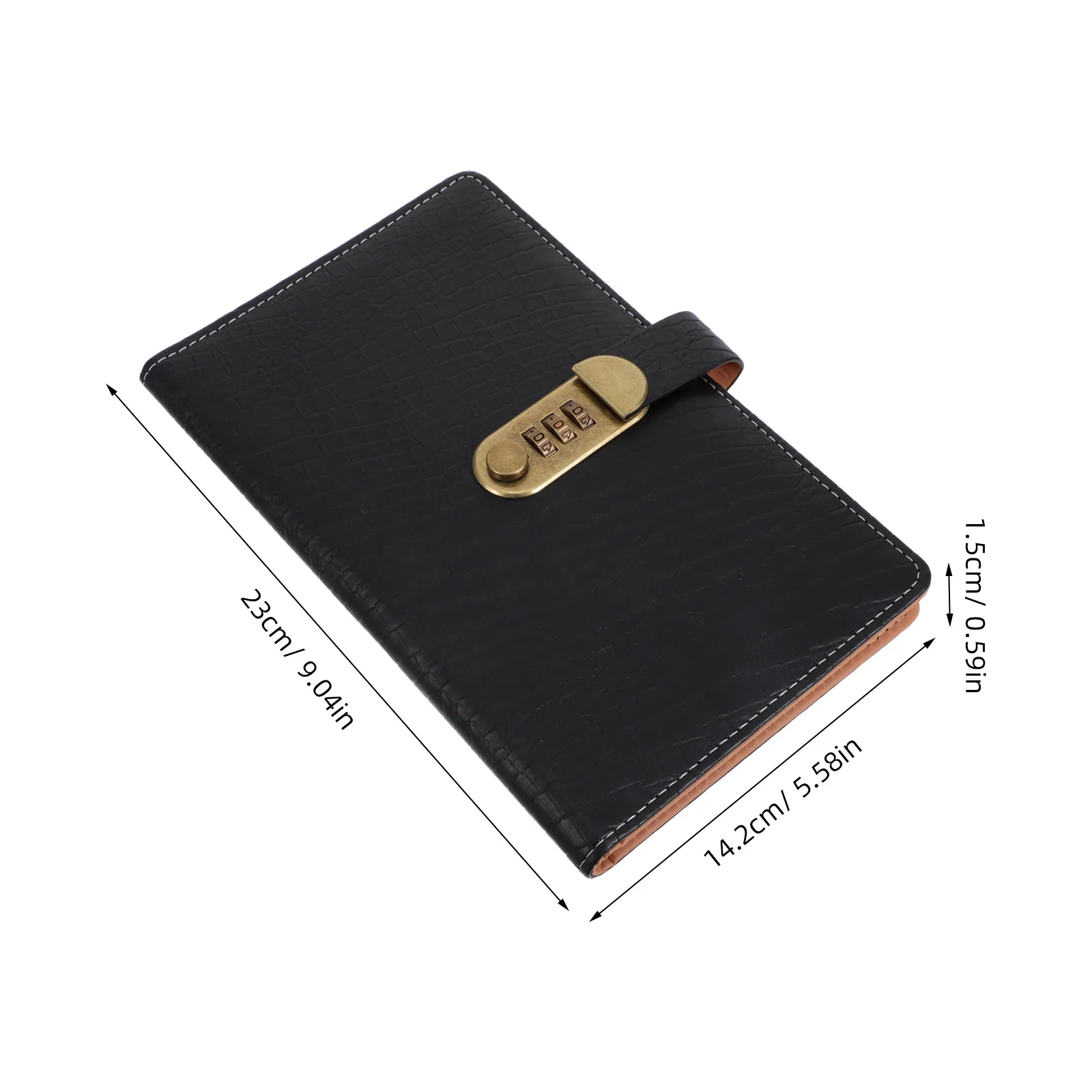 1 Piece Password Lock Ticket Holder Shockproof Material for Men Business Wallet with Multi-Functional Storage Layers