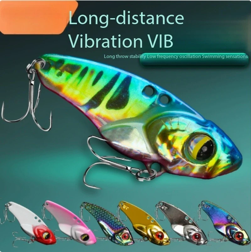 Thin Back VIB Lure Vibration Metal Jig Super Long Cast Bionic Hard Bait For Freshwater Saltwater Predator Fishing