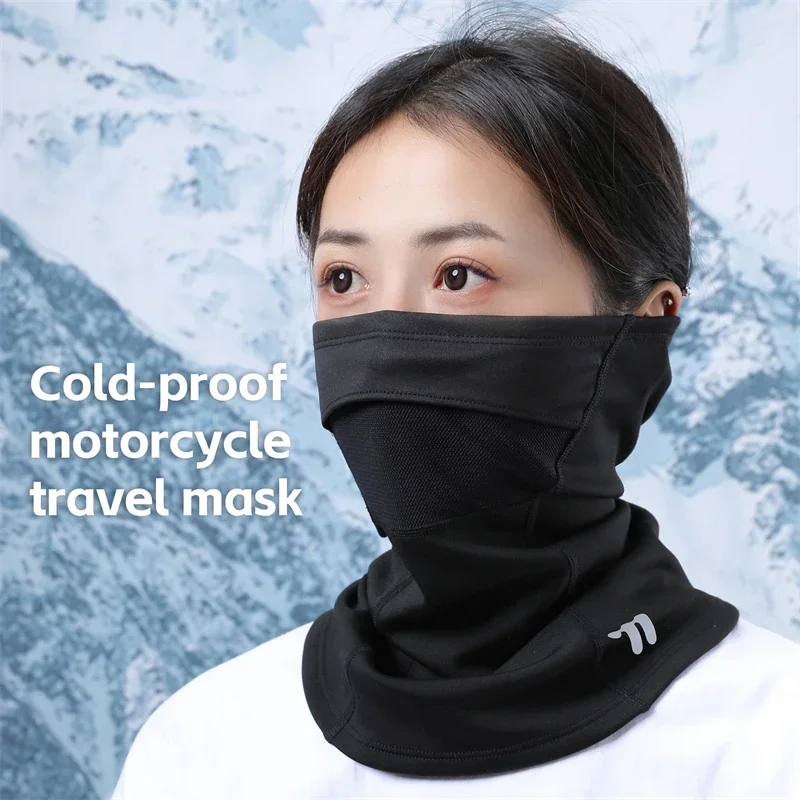 WEST BIKING Winter Mountaineering Hiking Scarf Fleece Warm Cycling Mask Cold-Proof Bandana Ear Neck Cover Thermal Sport Gear