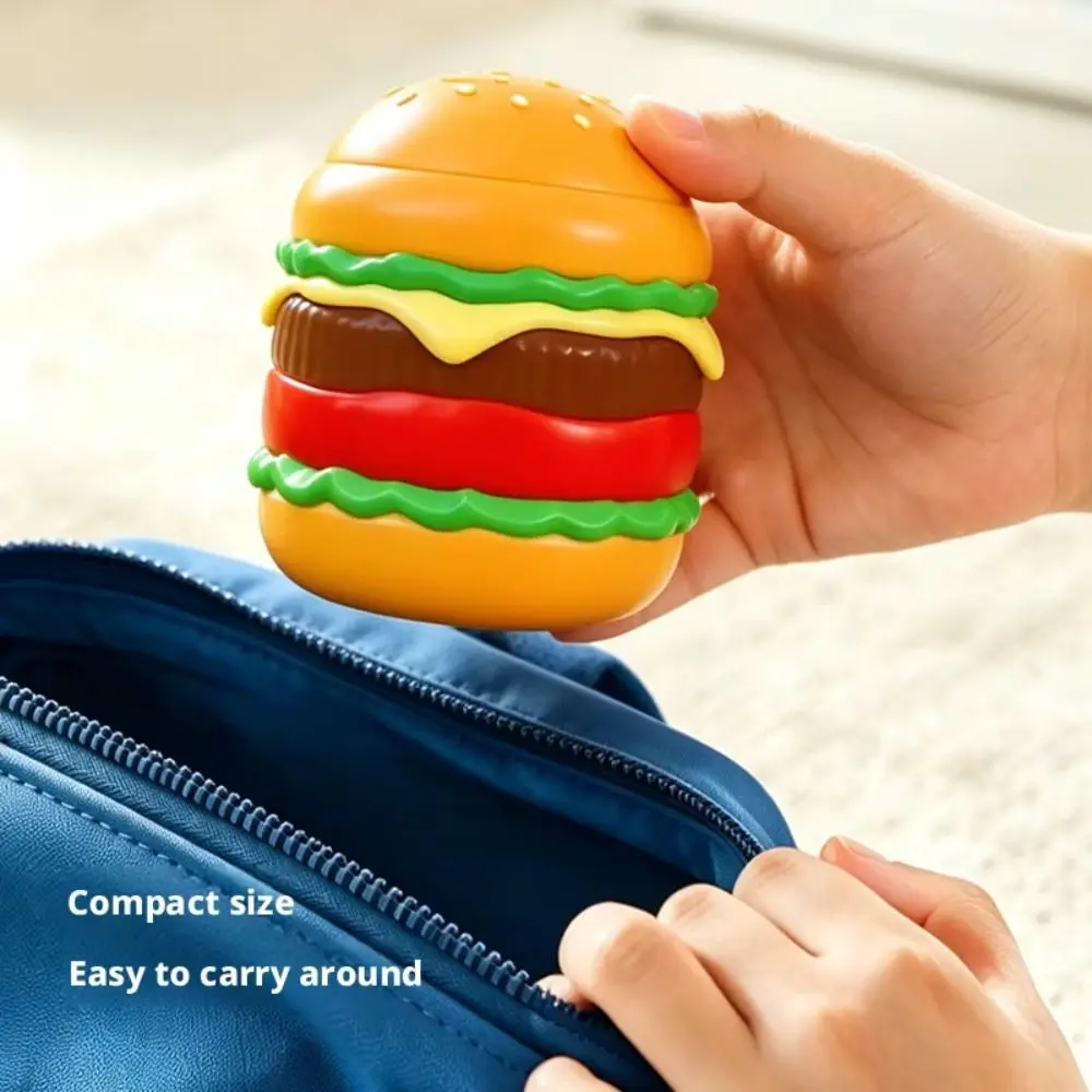 Educational Clockwork Burger Animal Wind-up Funny Interactive Clockwork Walking Chick Cute Walking Pig Hamburger Figures