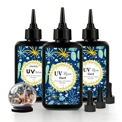 3.53/7.05/10.58oz UV Resin Clear, Hard, Upgraded Uv Crystal Resin, New Formula Ultraviolet Fast Curing Resin For Jewelry Making