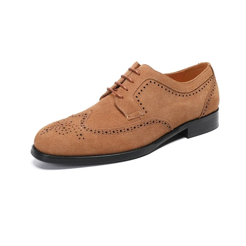 

Мужские кожаные туфли в британском ретро-стиле, дизайнерские, из натуральной кожи, ручной работы, на шнуровке, высокого качества, для повседневной носки.