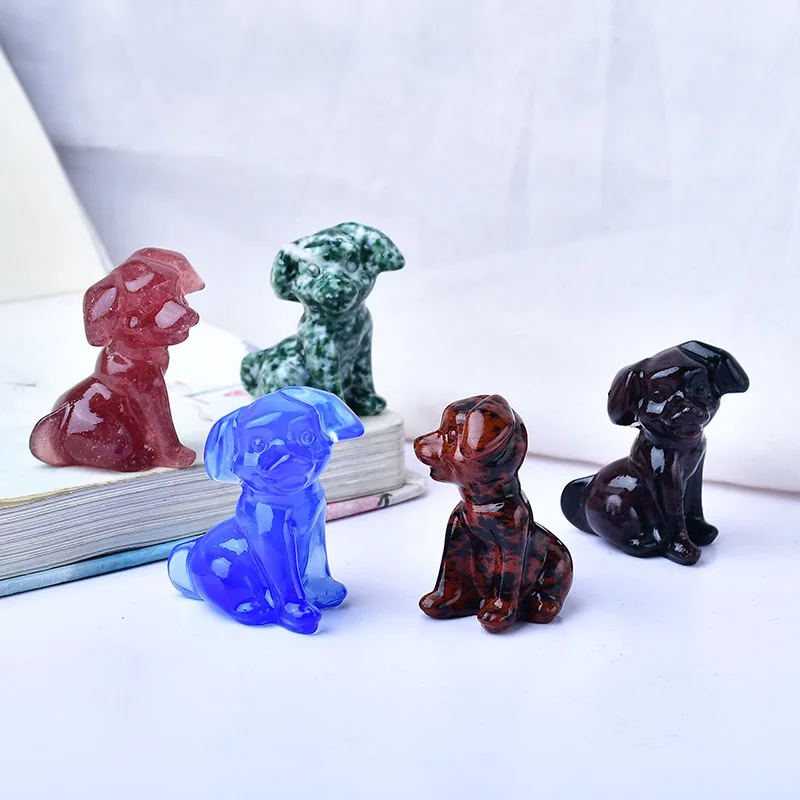1PC Natural Stone Puppy, Meditation Energy Generator, Home Decor, Cute Christmas Gifts