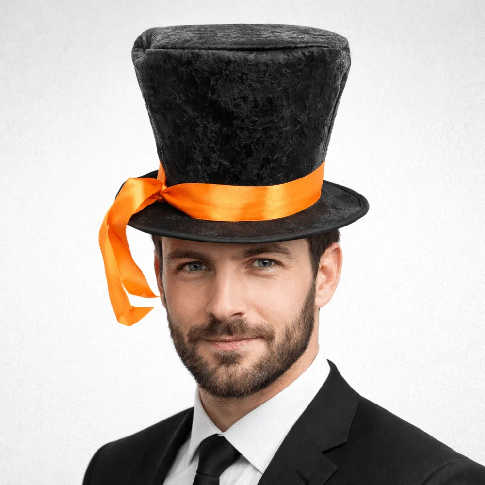 

Fancy Dress Oversized Festival Party Hats Vintage Headwear Lincoln Tall Hats Gentleman Costume Additions Jazz Hats Pirate