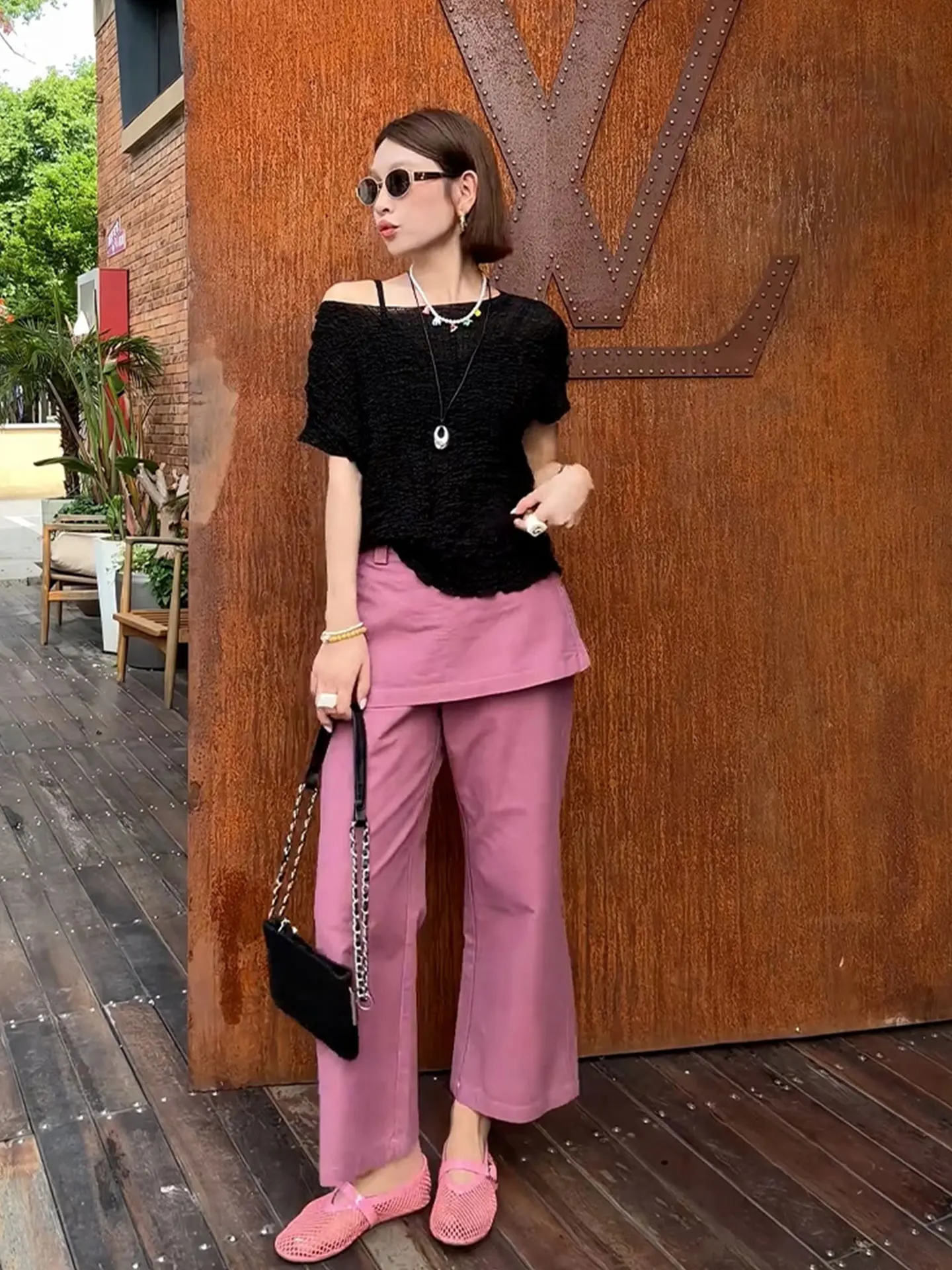 

Женский летний модный топ-пуловер в корейском стиле, однотонный, универсальный, с коротким рукавом, укороченный