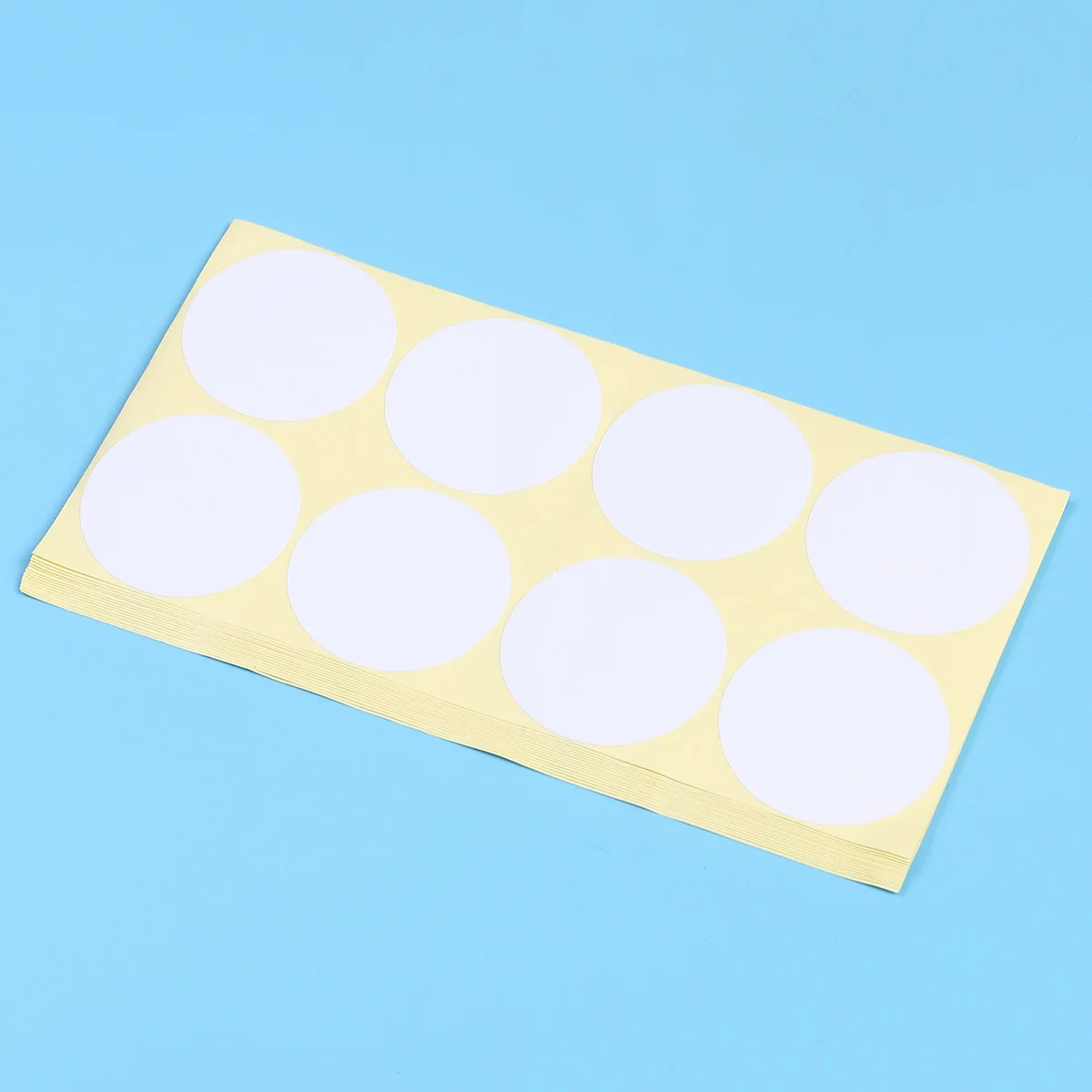 15 Sheets Round Paper Sticker Self Adhesive Label for Classroom Office Home Organization Blank Stickers