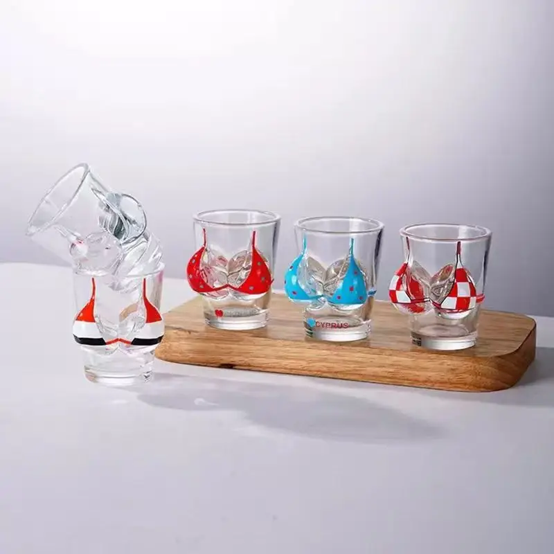 بيكيني النار الزجاج مثير الجسم الخمور الفودكا الزجاج كوب لحزب البار #1