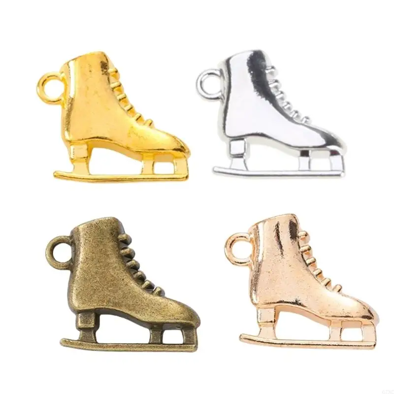 30pcs Distinctive Ice Skate Charm Components Vintage Alloy Ice Skates Charm for DIY Necklace Earring Bracelet Crafting