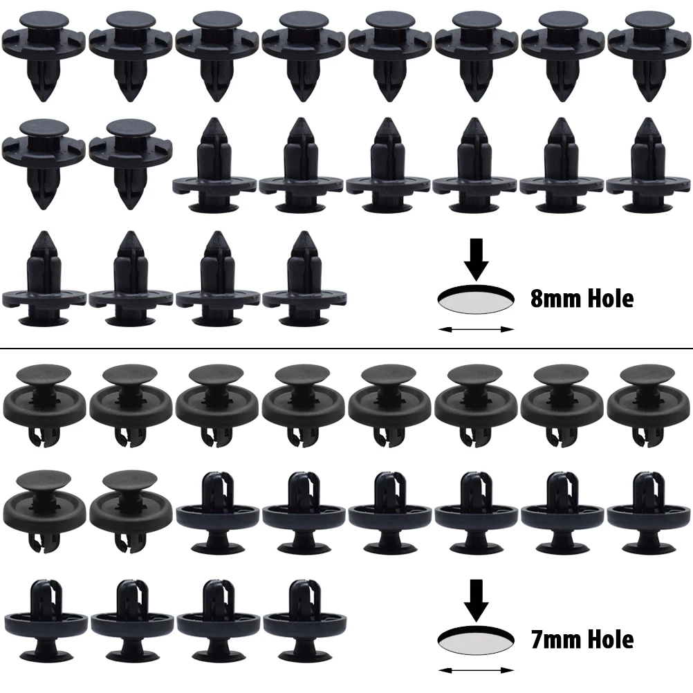 100PCS Car Trim Panel Clips Bumper Hood Mud Flaps Lining Fastener Push Rivets For Toyota Corolla RAV4 Avensis Lexus IS RX