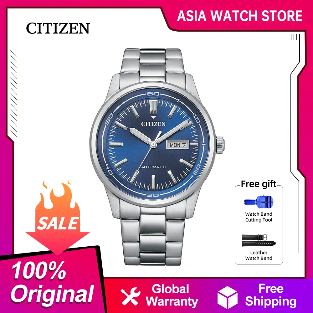 Original CITIZEN Japan Automatic Mechanical watches Luminous Business Waterproof Men's Watches Stainless Steel  NH8400-87L