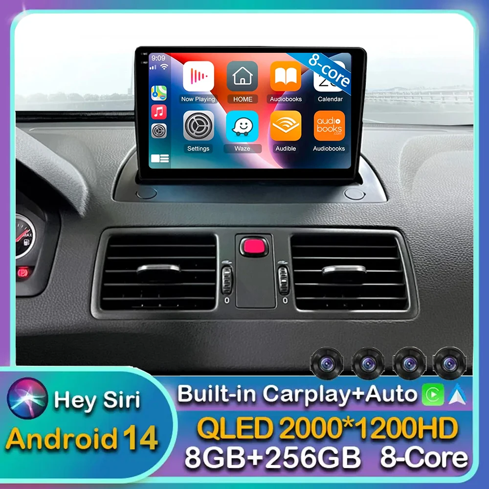 

Автомагнитола Carplay 2 Din для VOLVO XC90 2004-2013, мультимедийный видеоплеер на Android 14, GPS-навигация, DSP 2 Din стерео, Wi-Fi + 4G