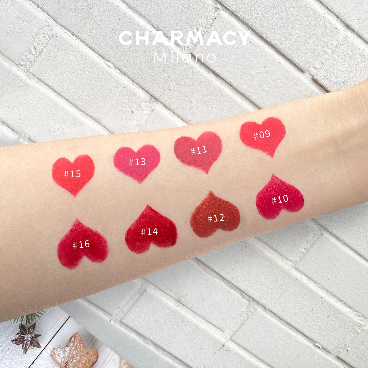 CHARMACY Luxury Velvet Moisturize Lipstick Long-lasting Easy to Wear Korean High Quality Lip Stick Makeup Cosmetic for Women