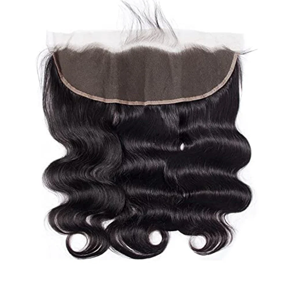 Fotografia 4: Cabelo Humano Virgem Vietnamita Ondulado com Frontal de Renda - 3 Pacotes de Cabelo Humano com Frontal de Renda para Extensões