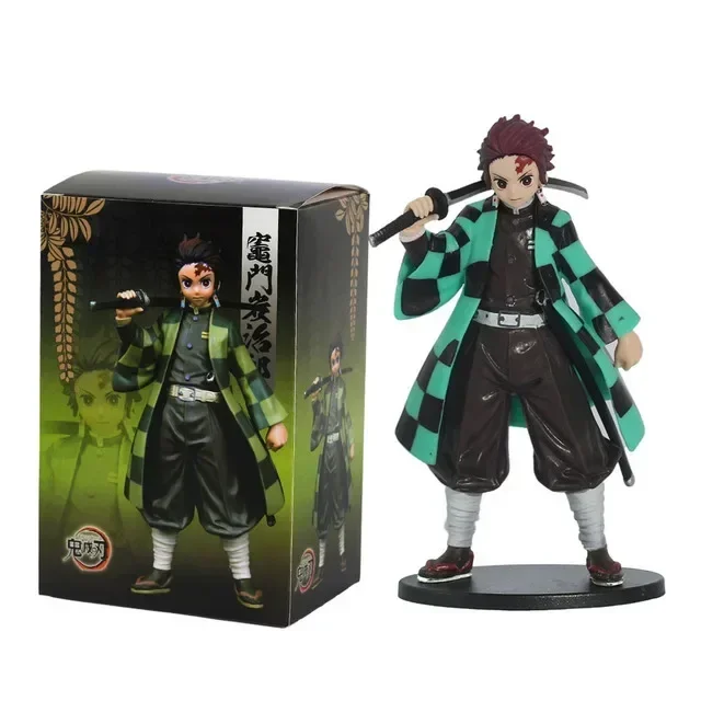 HOT@#*Anime Demon Slayer Kimetsu no Yaiba figure Kamado Tanjirou Action Figure Agatsuma Zenitsu Nezuko Warrior PVC Model Toys view 5