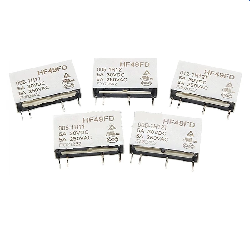 

Power Relay HF49FD-012-1H12 HF49FD-005 012 024 1H11 1H11T 1H12T 5A 5V 12V 24V HF49FD-005-1H11 HF49FD-024-1H11T HF49FD-005-1H12T