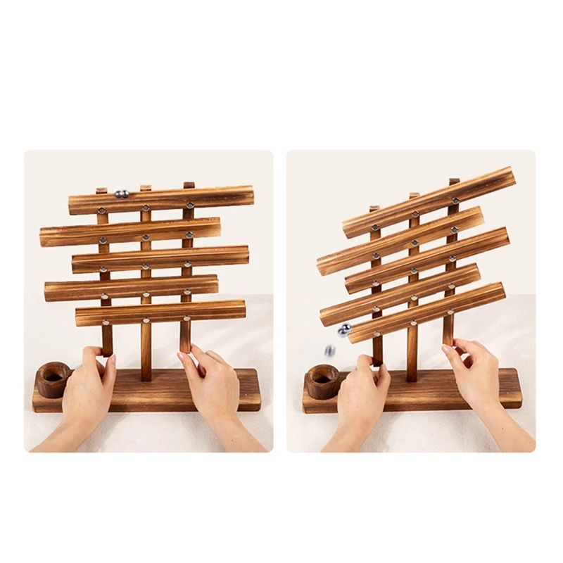 Wood Balancing Strategy Puzzle Marbles Family Board Game Learning Educational Toy, For Kids Ball And Ball Balancing Game